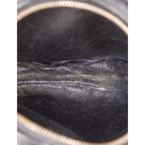 MCM Black Signature Jacquard Canvas and Leather Circle Crossbody Bag (MCXX172) - Picture 5 of 6